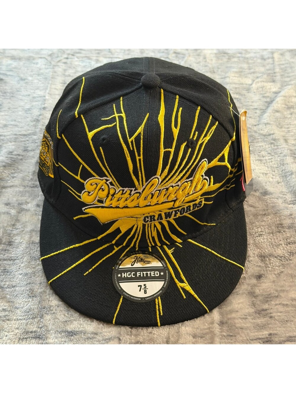 Pittsburgh Crawfords Headgear Classics Fitted Hat 7 5/8 Negro Leagues